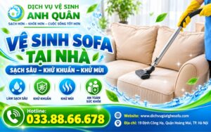 Vệ sinh sofa tại nhà