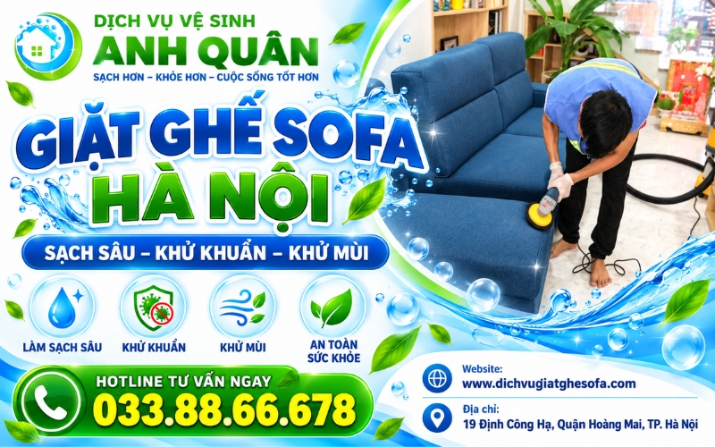 Giặt ghế sofa Hà Nội