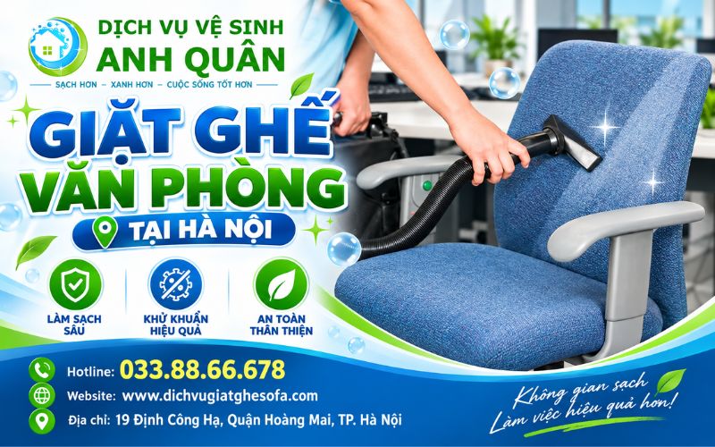 Giặt ghế văn phòng tại Hà Nội
