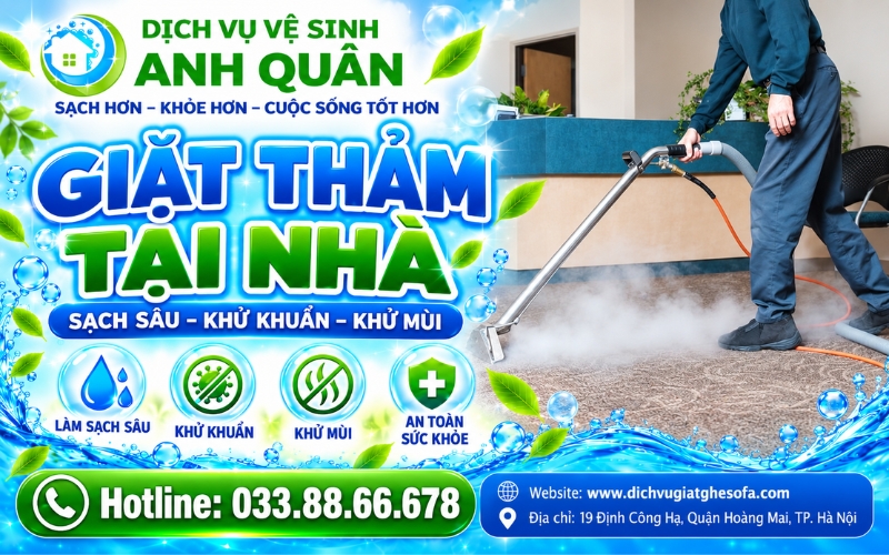 Giặt thảm tại nhà