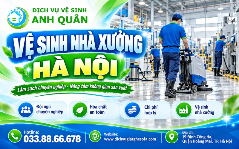 Vệ sinh nhà xưởng Hà Nội