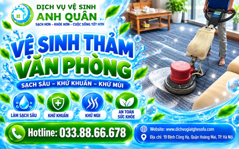Vệ sinh thảm văn phòng