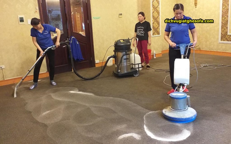 Quy trình giặt thảm tại nhà Hà Hội 2023