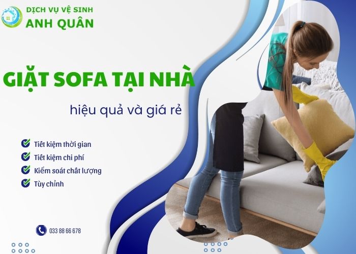 giặt sofa tại nhà