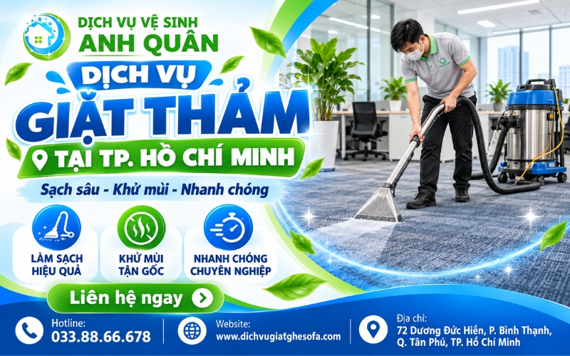Dịch vụ giặt thảm tại TPHCM