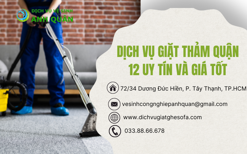 Dịch vụ giặt thảm quận 12