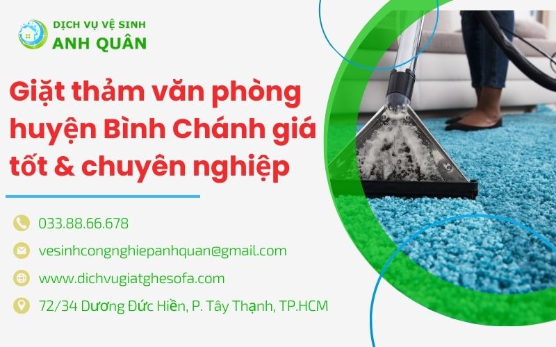 Giặt thảm văn phòng huyện bình chánh