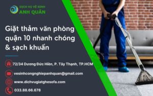 Giặt thảm văn phòng quận 10