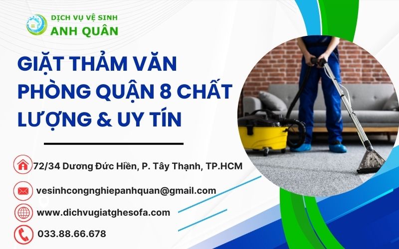 Giặt thảm văn phòng quận 8