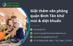 Giặt thảm văn phòng quận bình tân