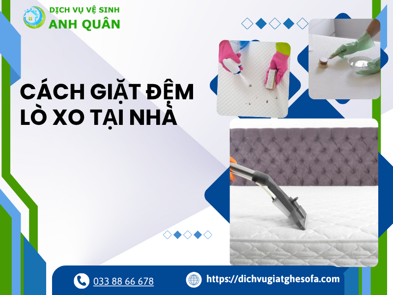 Cách giặt đệm lò xo tại nhà