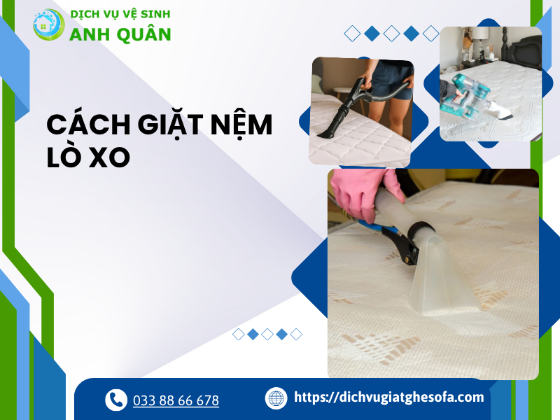 Cách giặt nệm lò xo
