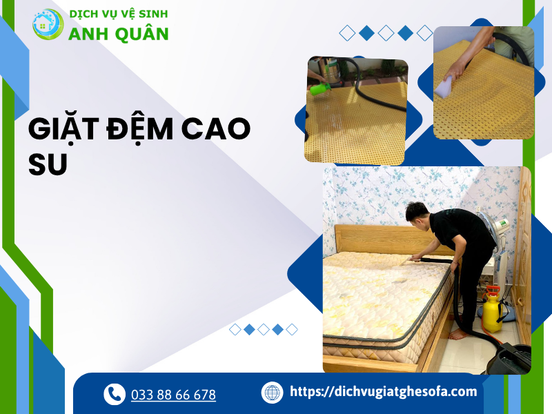 Giặt đệm cao su