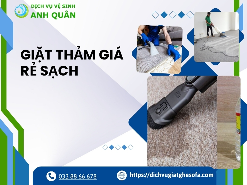 Giặt thảm giá rẻ sạch