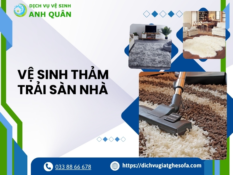 Vệ sinh thảm trải sàn nhà