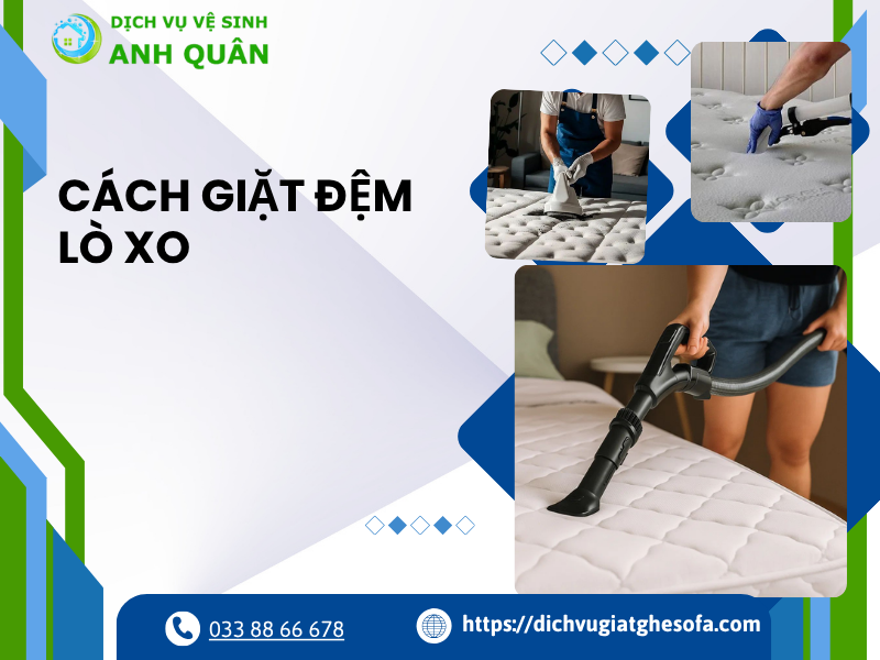 cách giặt đệm lò xo