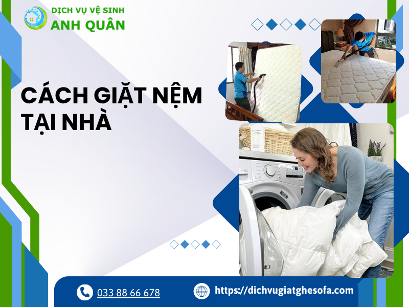 cách giặt nệm tại nhà