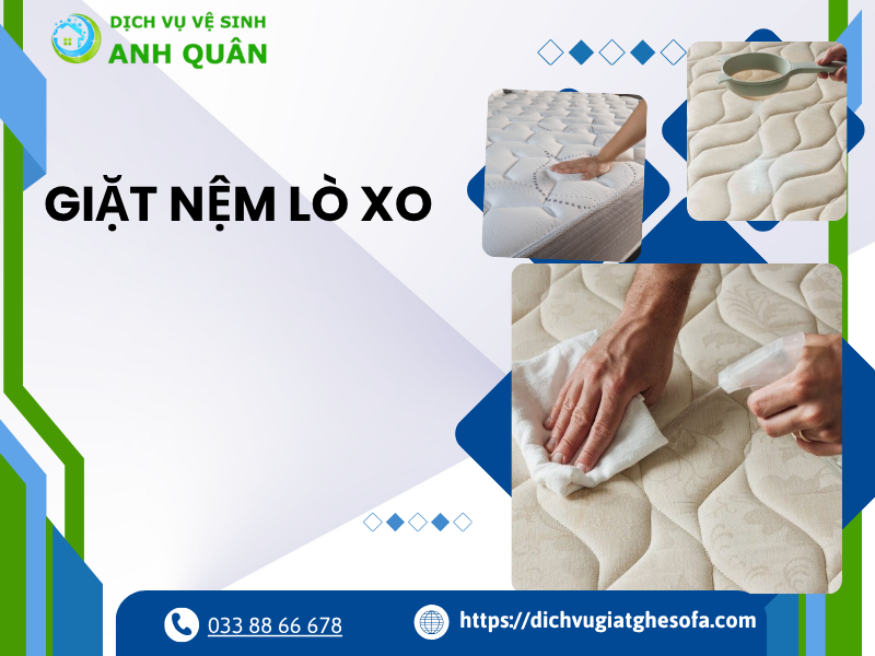 giặt nệm lò xo