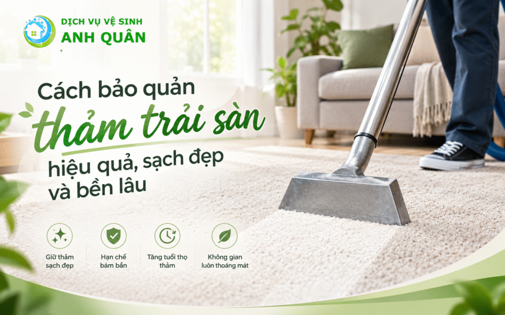 cách bảo quản thảm trải sàn