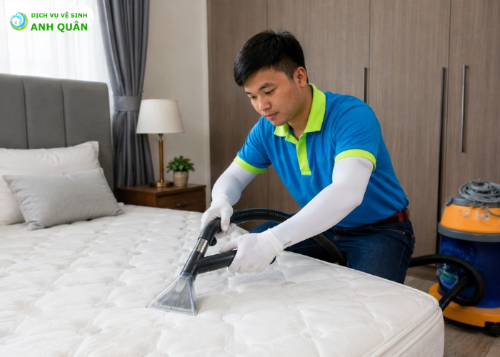 cách làm sạch nệm bị nôn (6)
