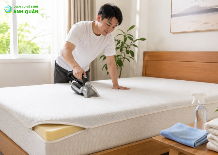 cách làm sạch nệm cũ (5)