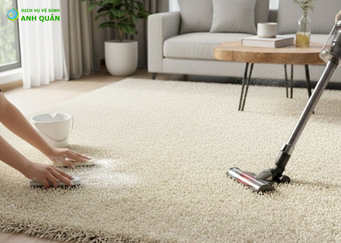 cách làm sạch thảm lông xù (5)