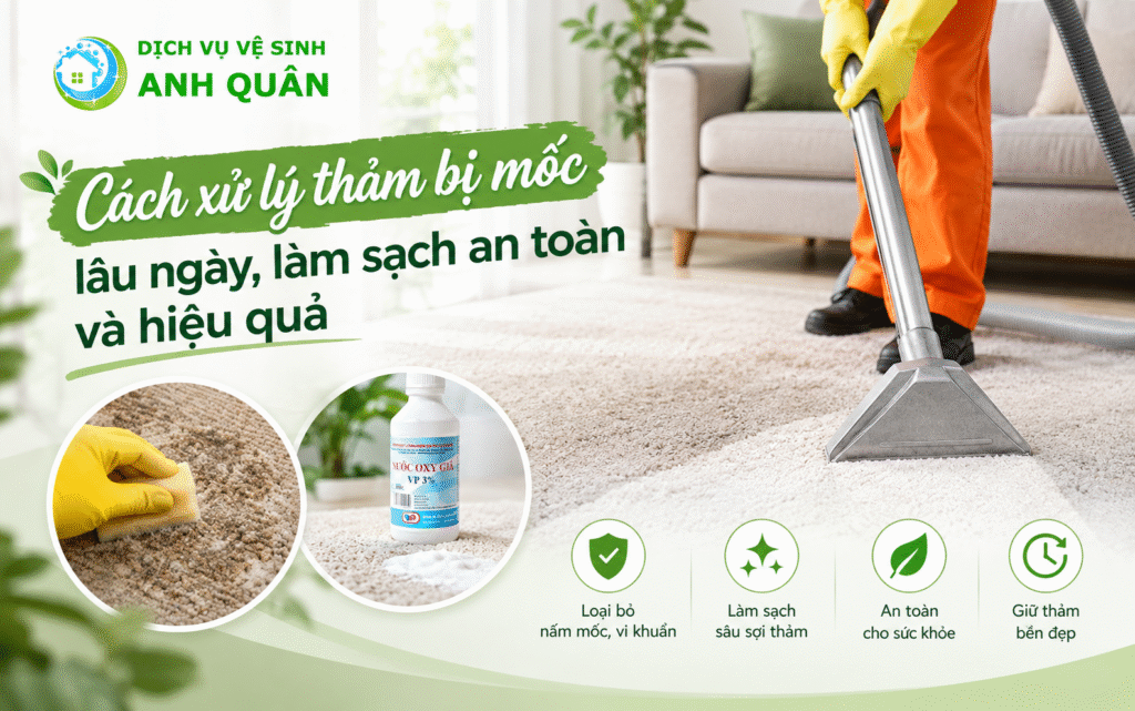 cách xử lý thảm bị mốc