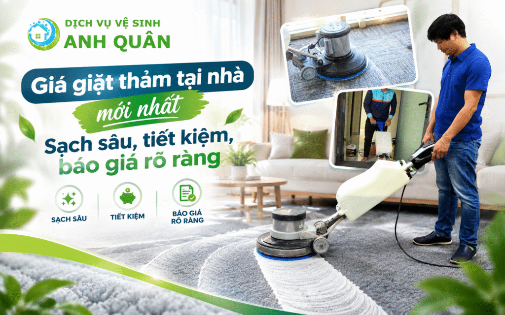giá giặt thảm tại nhà