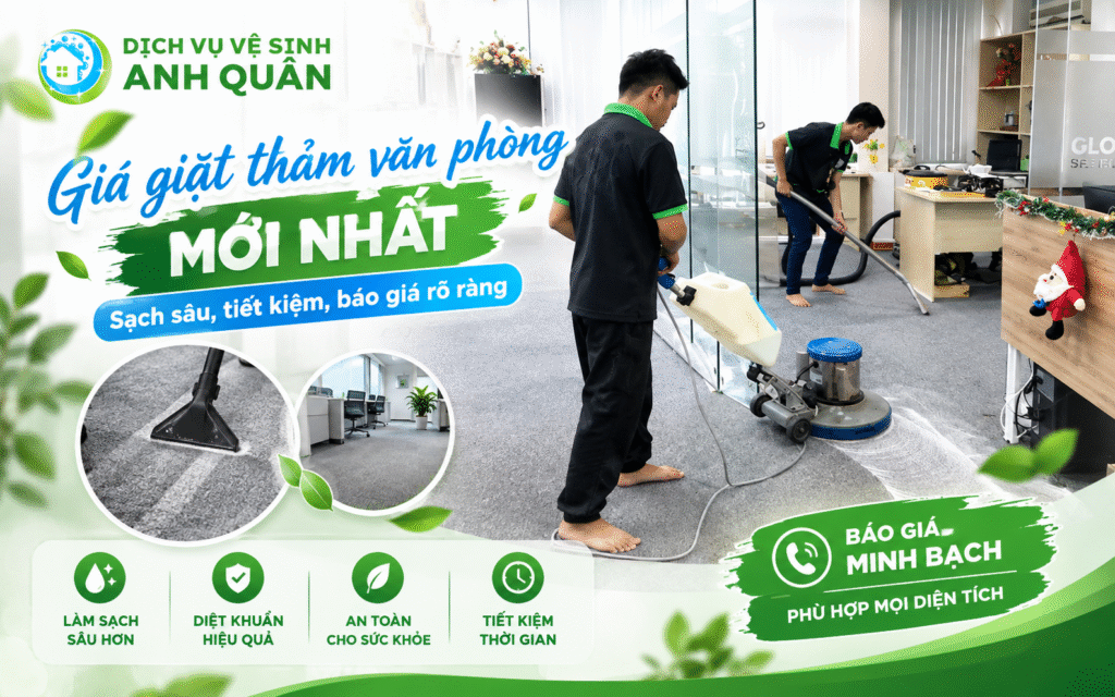giá giặt thảm văn phòng