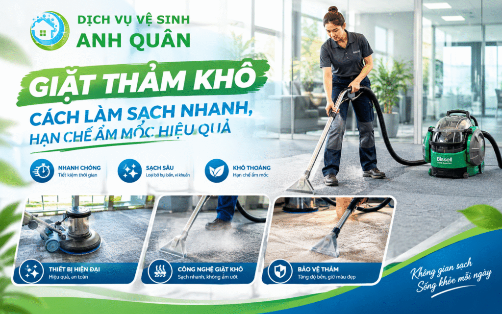 giặt thảm khô